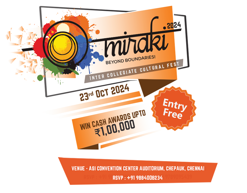 Miraki 2024 - Inter-College Cultural Fest